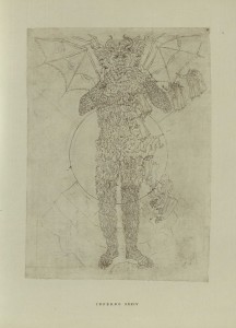 Sandro Botticelli's illustration to Inf. XXXIV